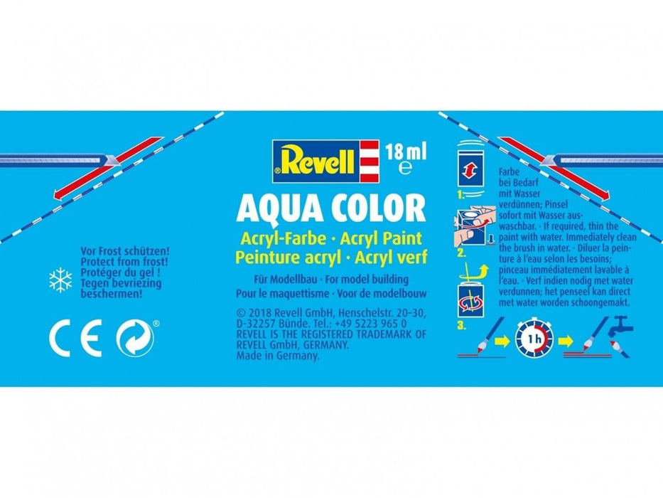 Baksas Surenkami modeliai Revell - Aqua Color, Black, Silk, RAL 9005, 18ml