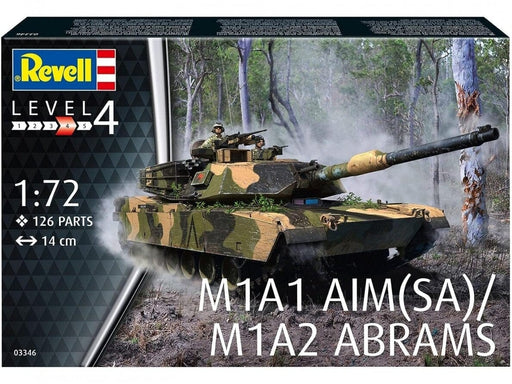 Baksas Surenkami modeliai Revell - M1A1 AIM (SA) / M1A2 Abrams
