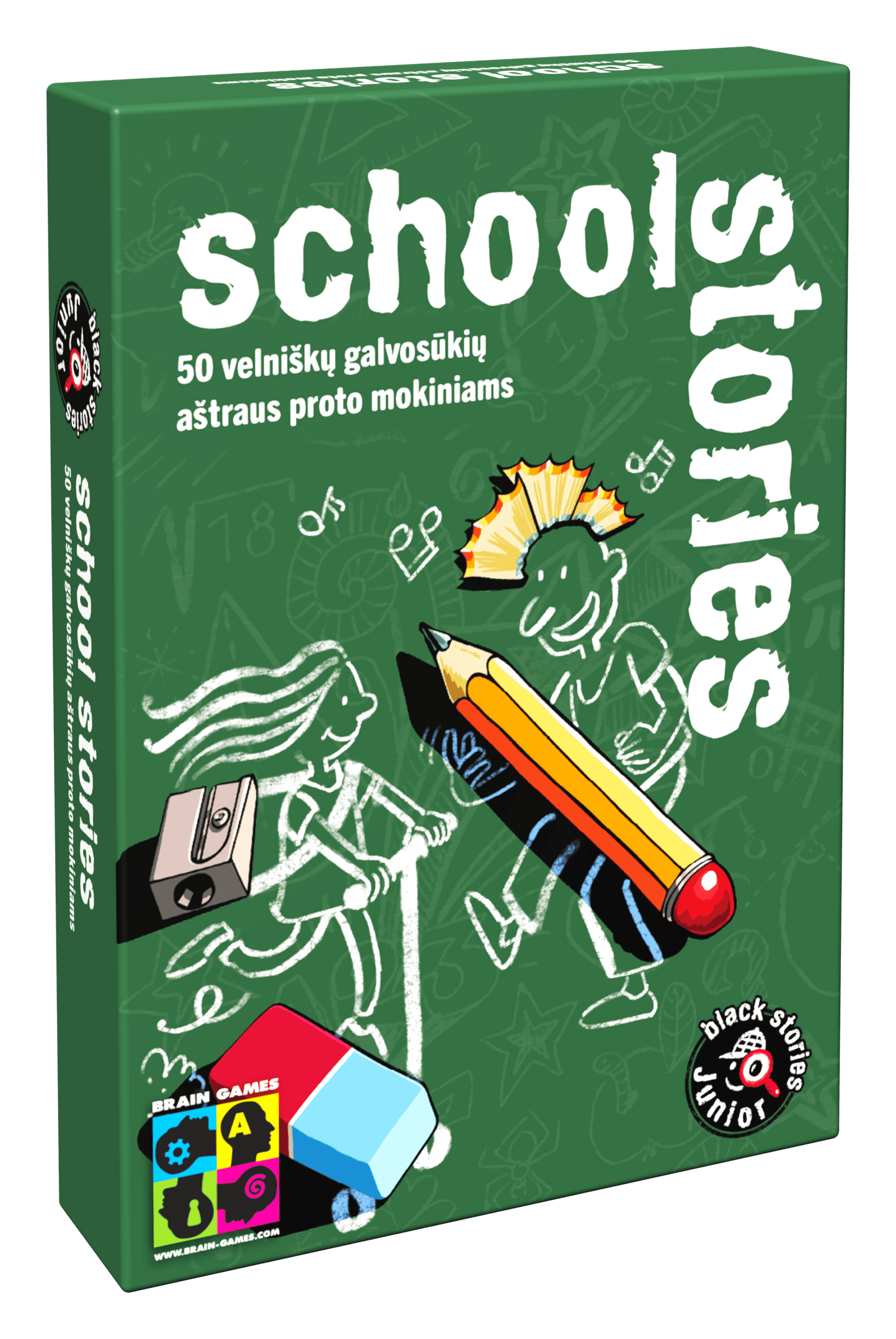 Brain Games LT Stalo žaidimai Black Stories Junior: School Stories