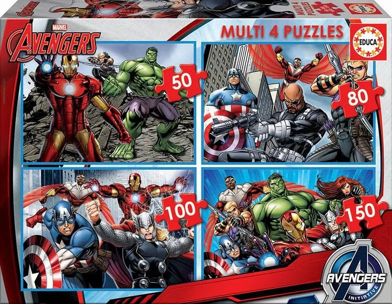 Dėlionių rinkinys Avengers-Vaikiškos dėlionės-Brain Games LT