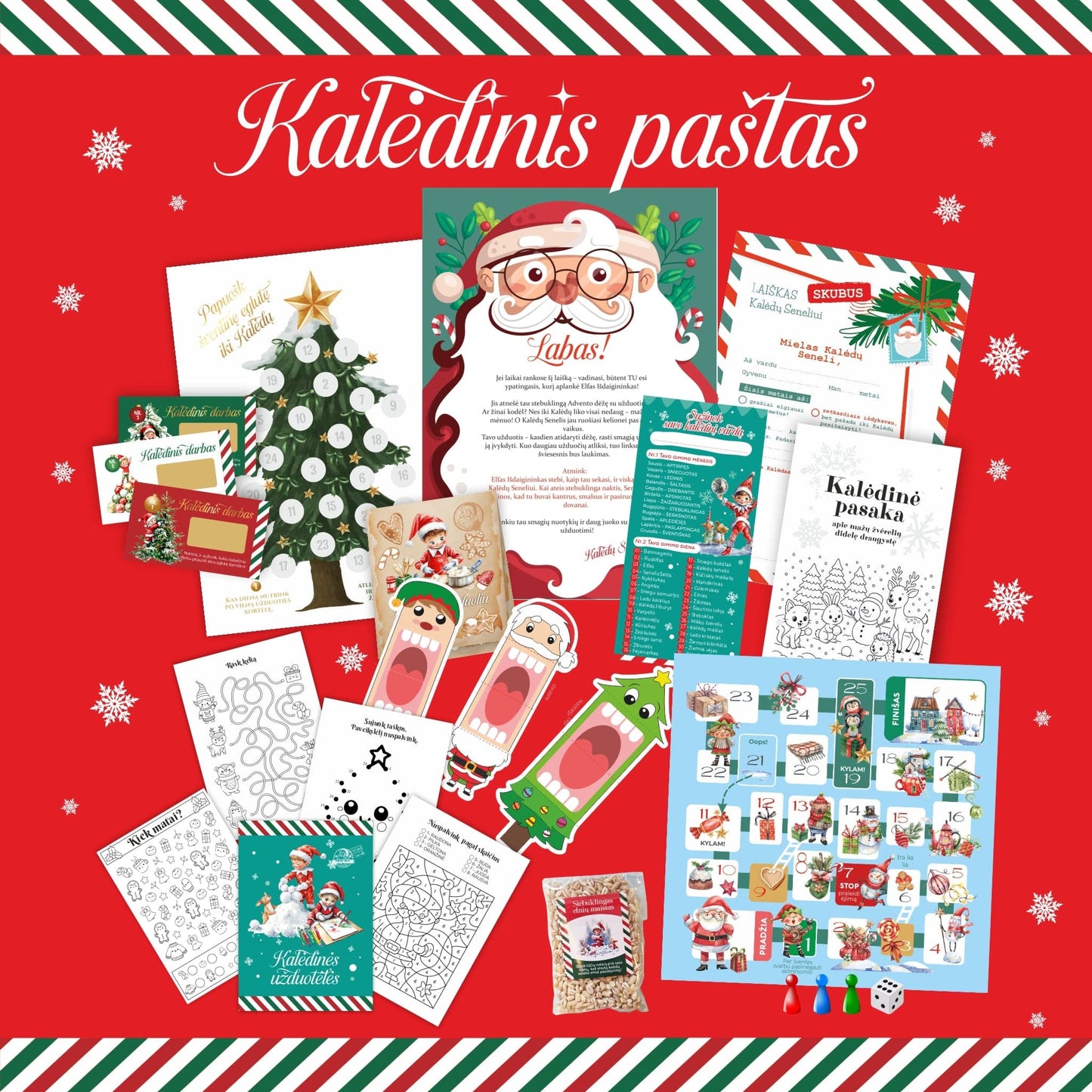 Djeco Stalo žaidimai Kalėdinis paštas