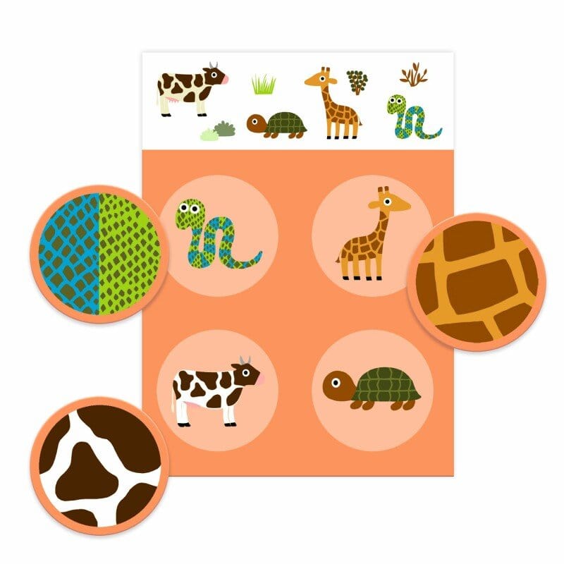 Djeco Stalo žaidimai Loto žaidimas - Plunksna ir kailis