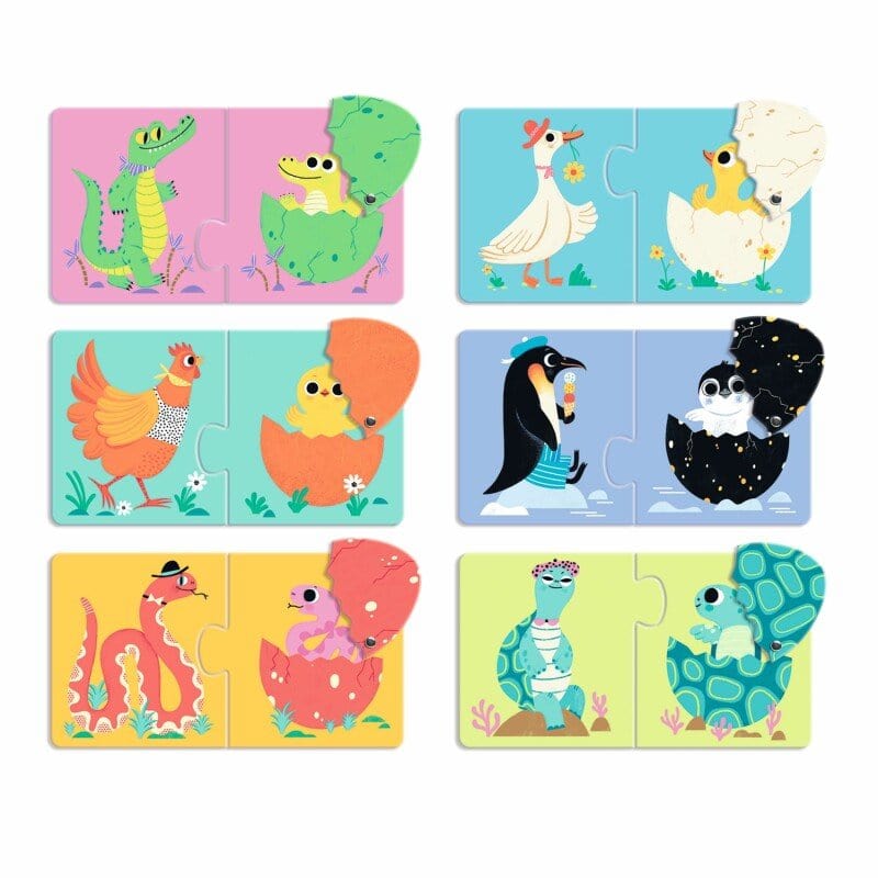 Djeco Vaikiškos dėlionės Dėlionė duo - Kiaušiniai