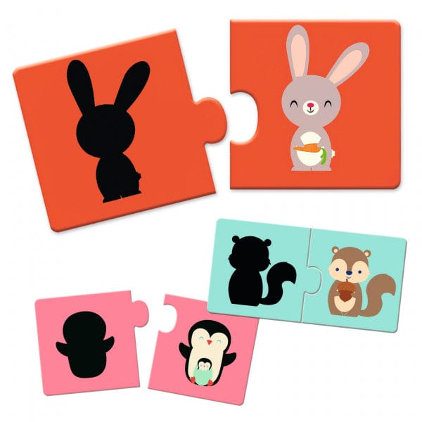 Djeco Vaikiškos dėlionės Dėlionė - Šešėliai