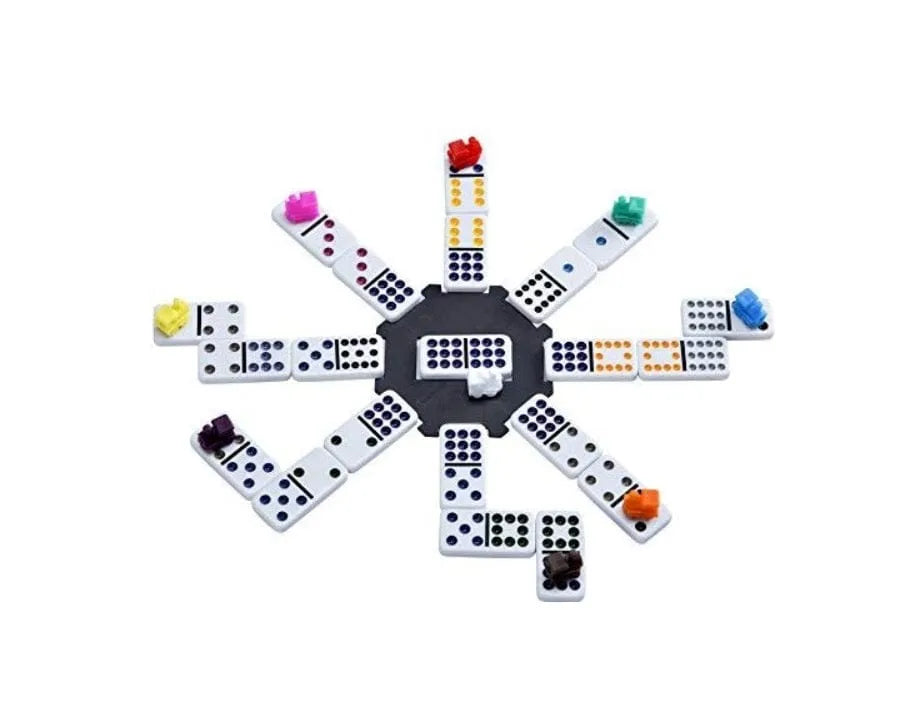 Domino rinkinys „Double 12 Mexican Train“-Klasikiniai žaidimai-Brain Games LT