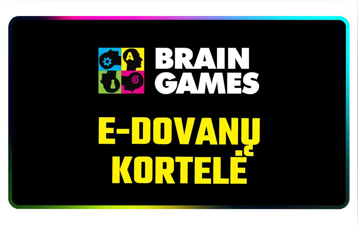 E-dovanų kortelė-Gift Cards-Brain Games LT