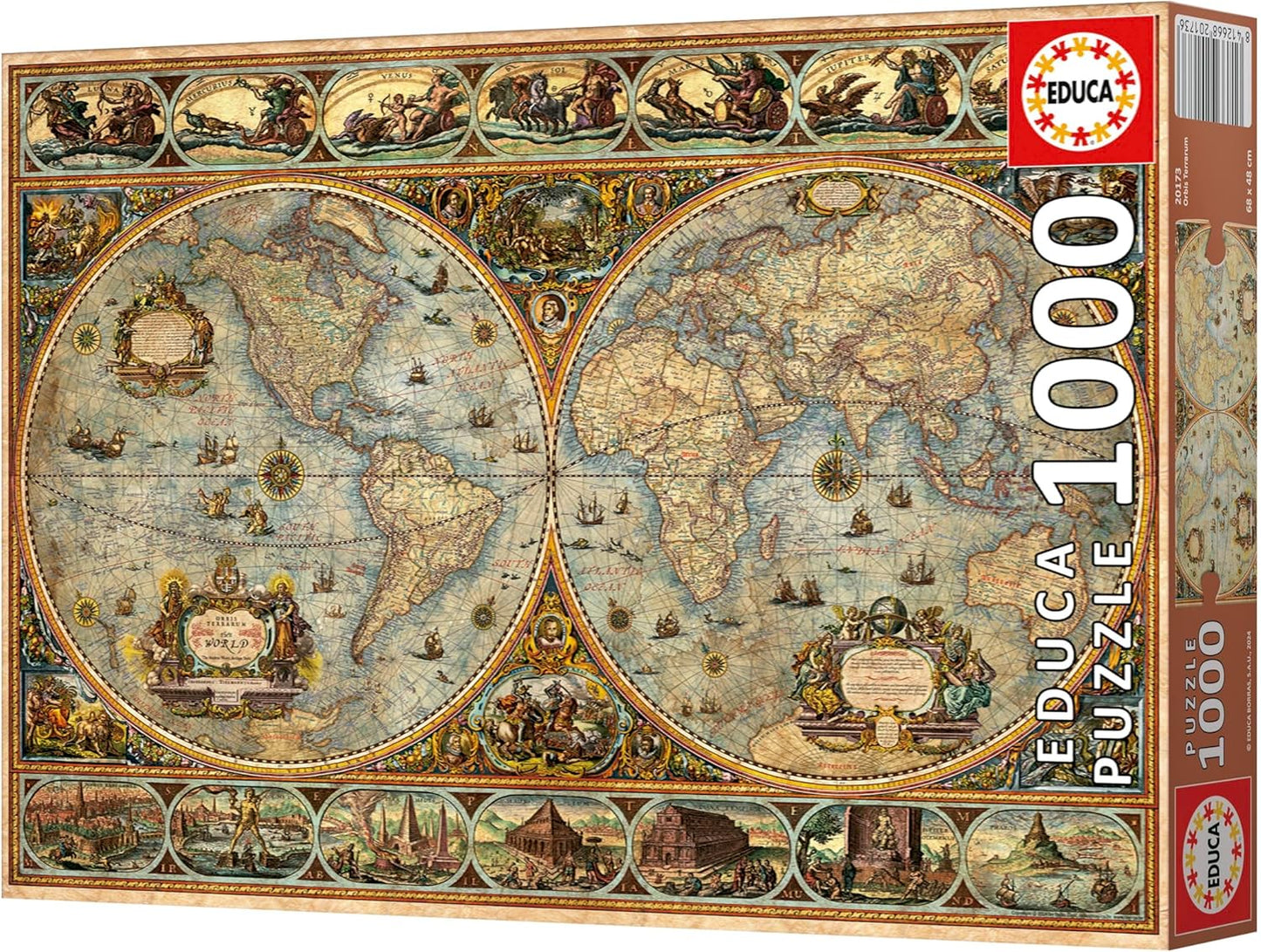 Educa Universalios dėlionės Orbis Terrarum, 1000