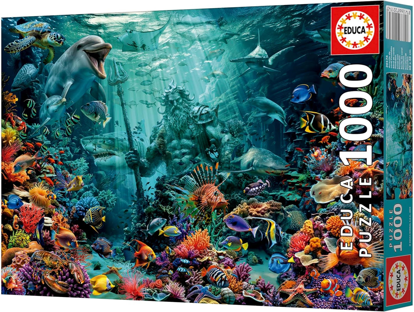 Educa Universalios dėlionės Poseidon Coral Reef, 1000