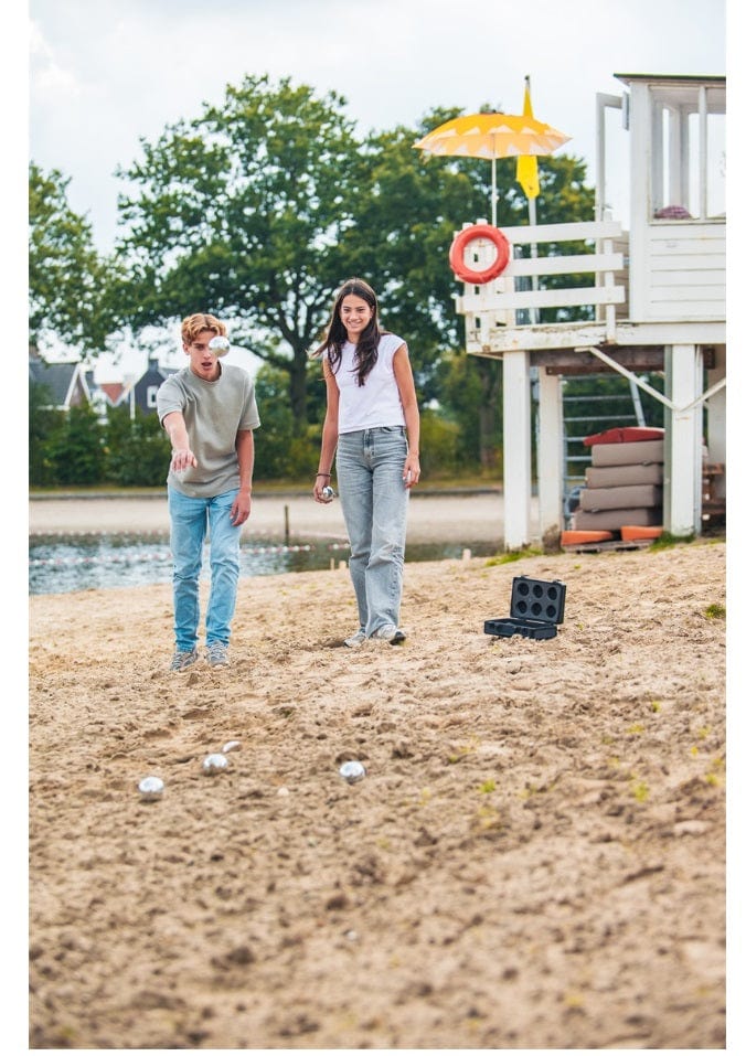 Engelhart Handelsonderneming B.V. Lauko žaidimai Boules 6 balls in black aluminium case