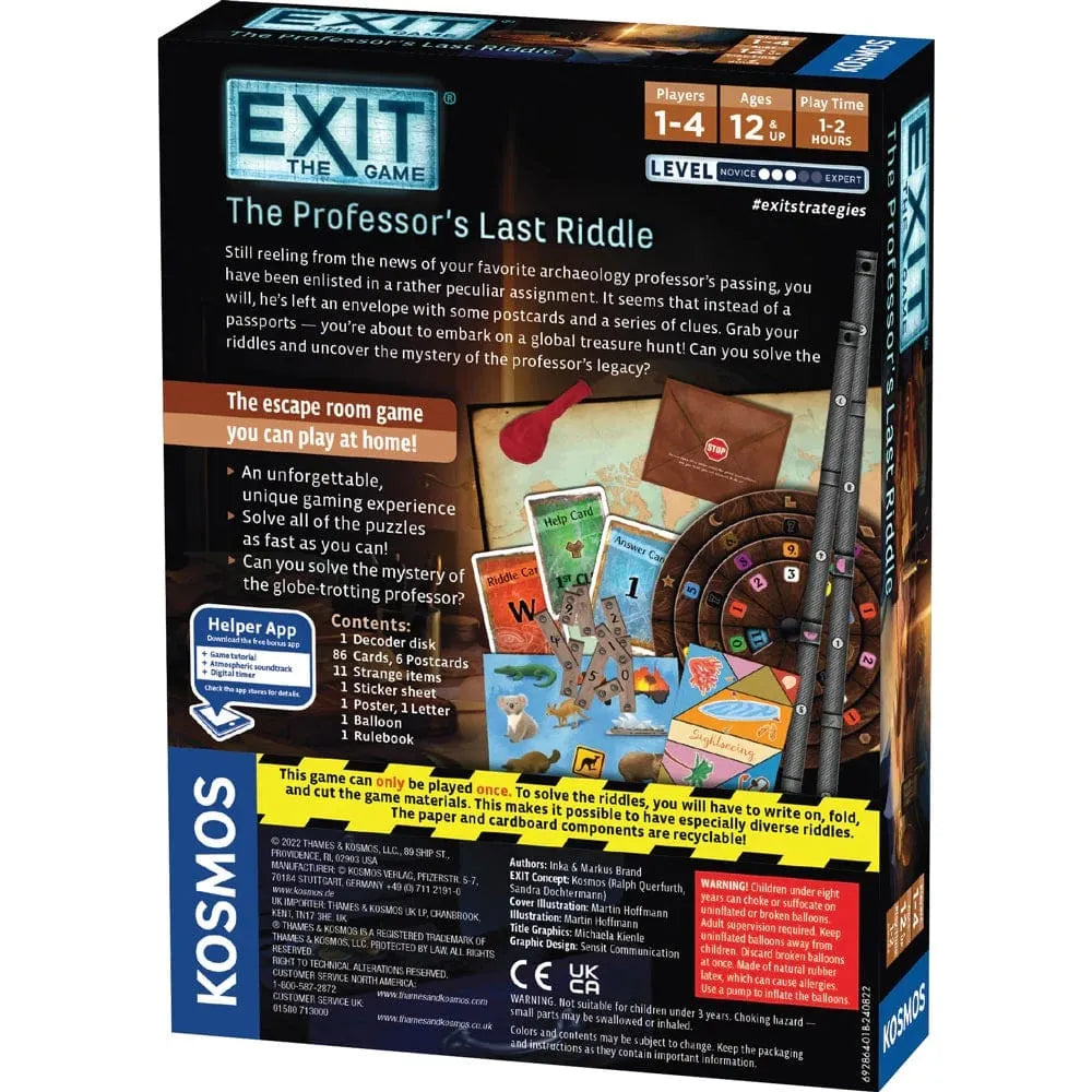 Exit: The Professor's Last Riddle-Stalo žaidimai-Brain Games LT