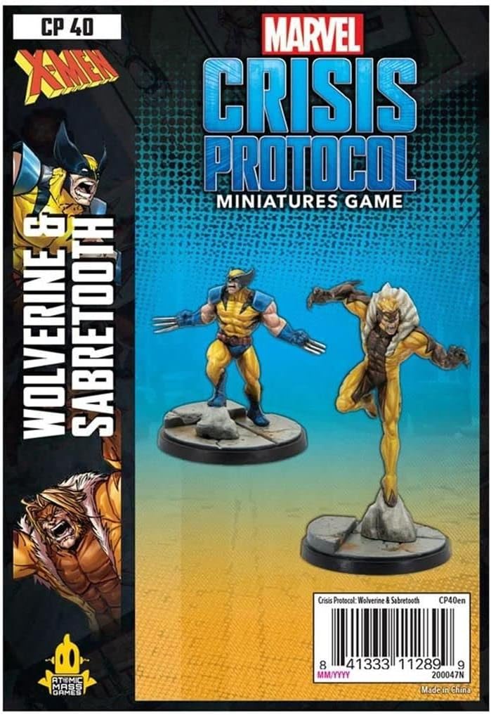 Fantasy Flight Stalo žaidimai Wolverine and Sabretooth: Marvel Crisis Protocol