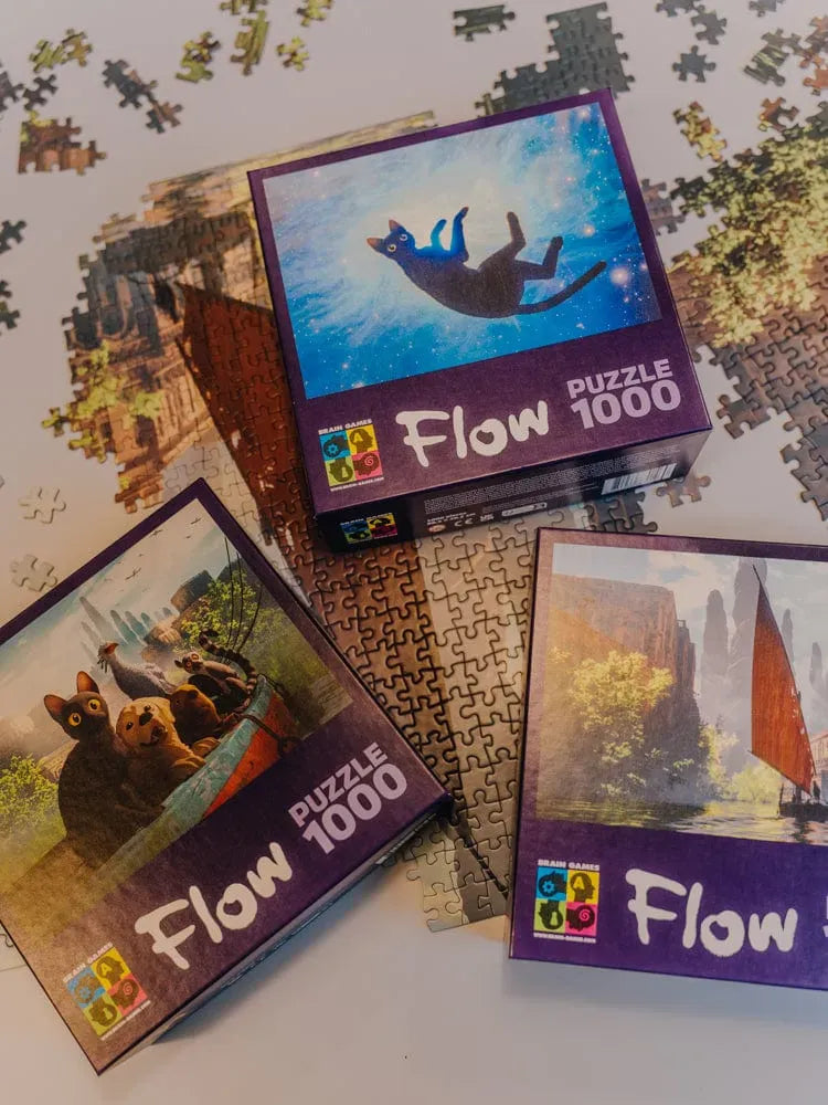 Flow – valtis, 1000-Universalios dėlionės-Brain Games LT