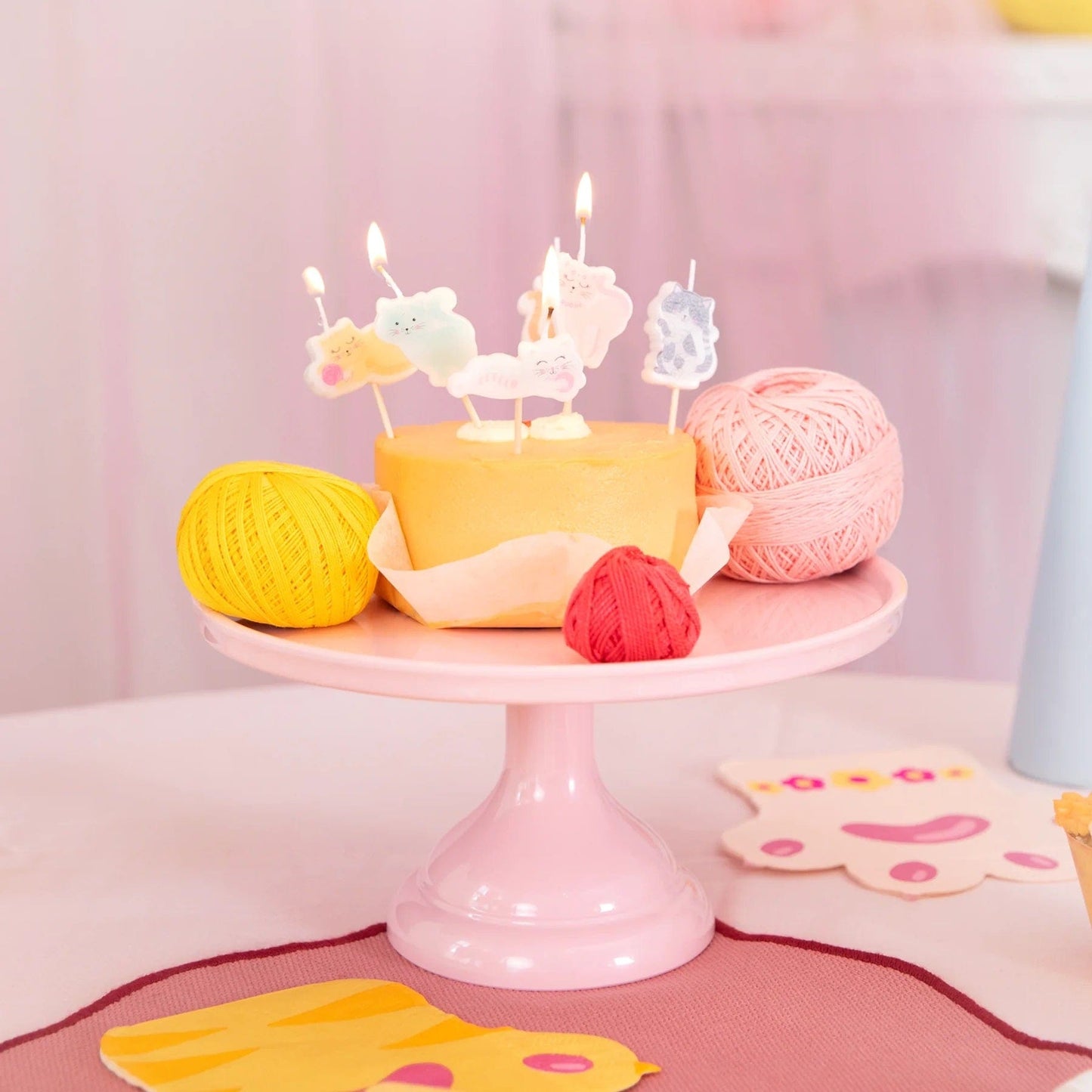 Godan Kita Kačiukų gimtadienio žvakučių rinkinys, 6 vnt.