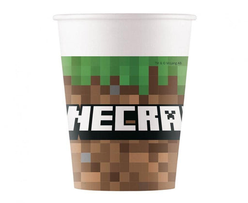 Godan Kita Minecraft popieriniai puodeliai, 200ml, 8 vnt.