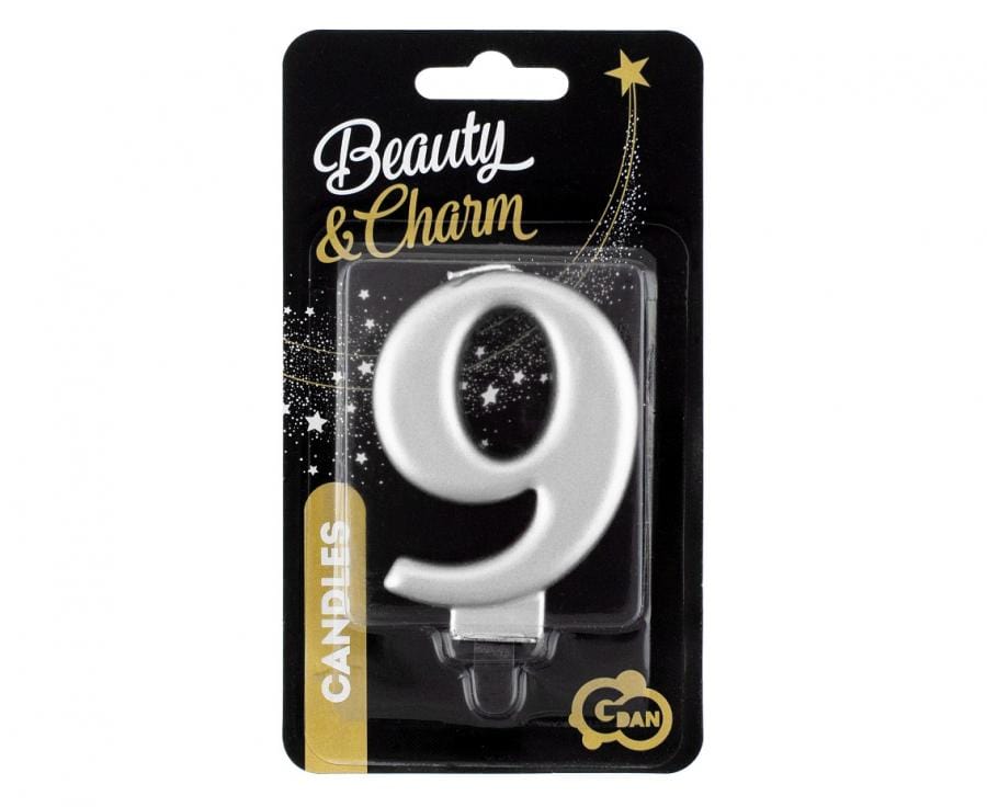 Godan Kita Žvakė - skaičius, sidabrinis 9