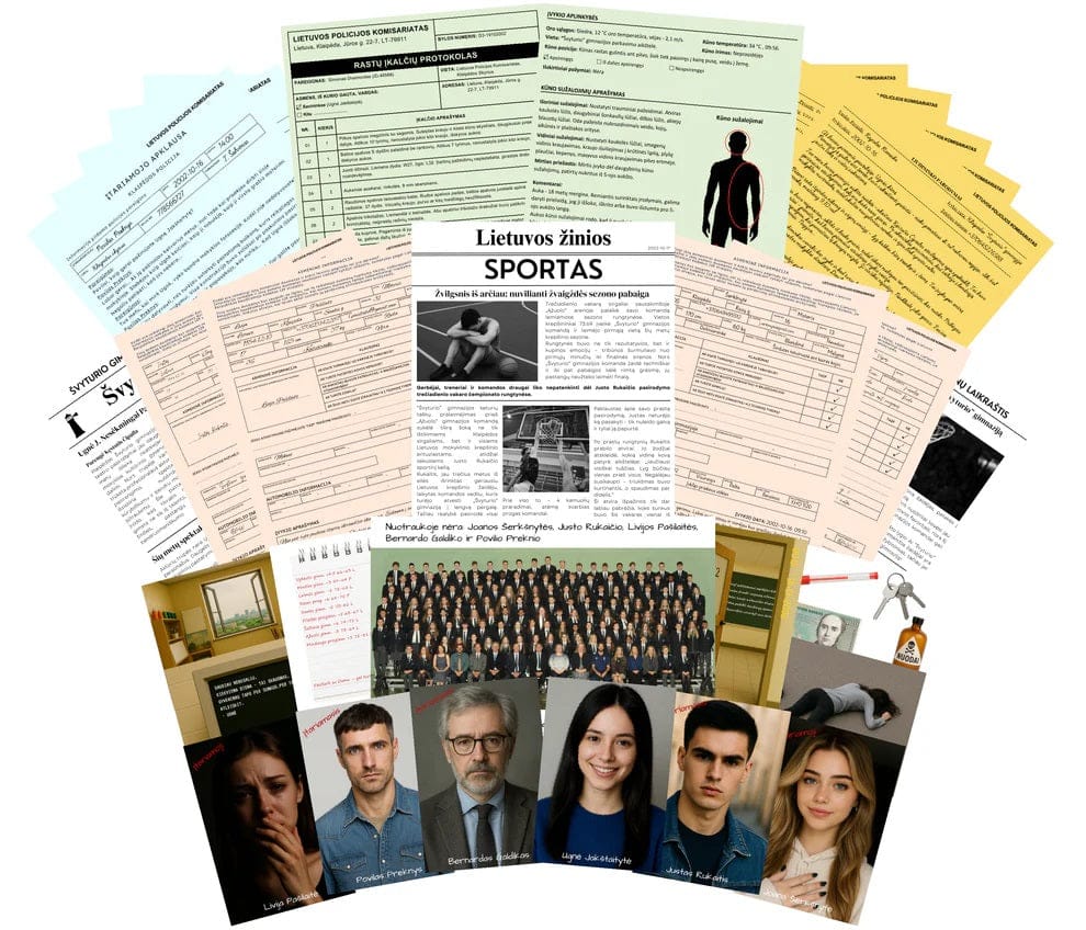 Gytautas Rinkevičius Stalo žaidimai Byla: Tragedija Mokykloje