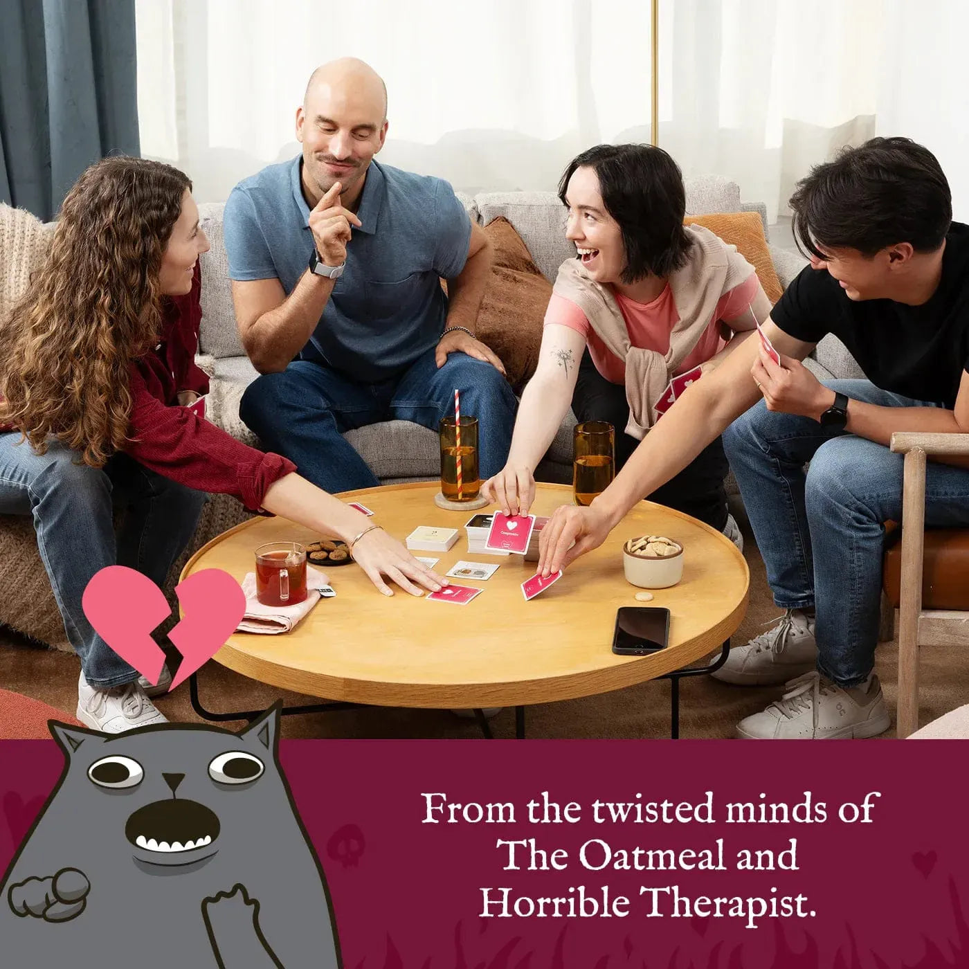 Exploding Kittens Stalo žaidimai Horrible Couple - Extra Horrible Edition