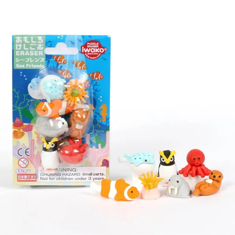 IWAKO trintukų – dėlionių rinkinys „Sea Friends“-Kita-Brain Games LT