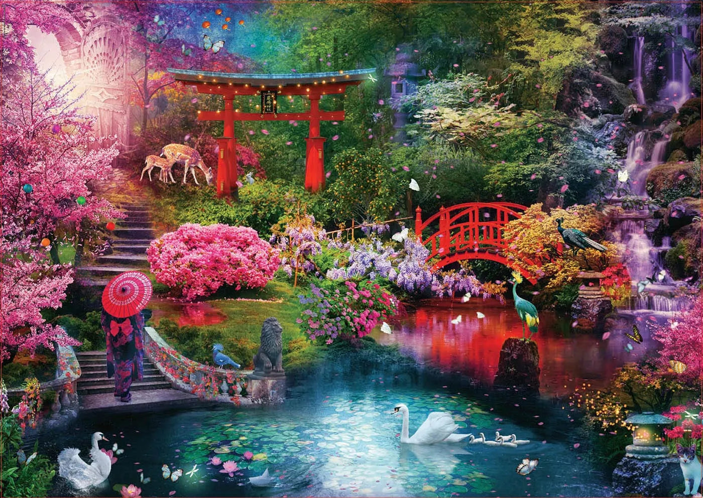 Japanese Garden, 3000-Universalios dėlionės-Brain Games LT