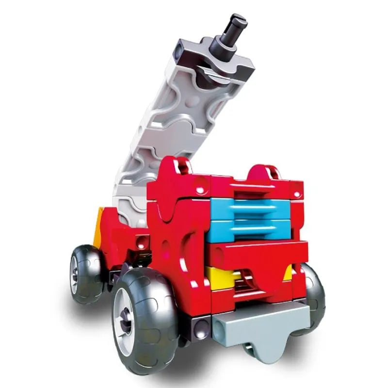 Japoniškas konstruktorius LAQ „Hamacron Constructor MINI FIRE TRUCK“-Konstruktoriai-Brain Games LT