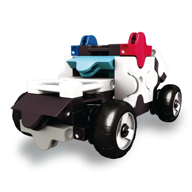 Japoniškas konstruktorius LaQ Hamacron „Mini Police Car“-Konstruktoriai-Brain Games LT