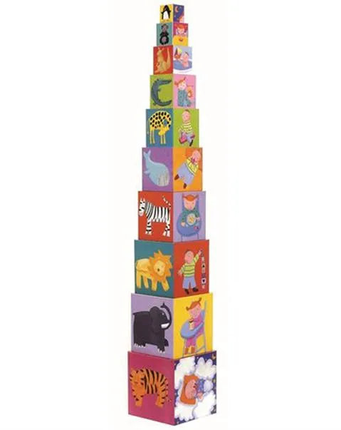 Kaladėlių bokštas Funny Blocks-Vaikiškos dėlionės-Brain Games LT