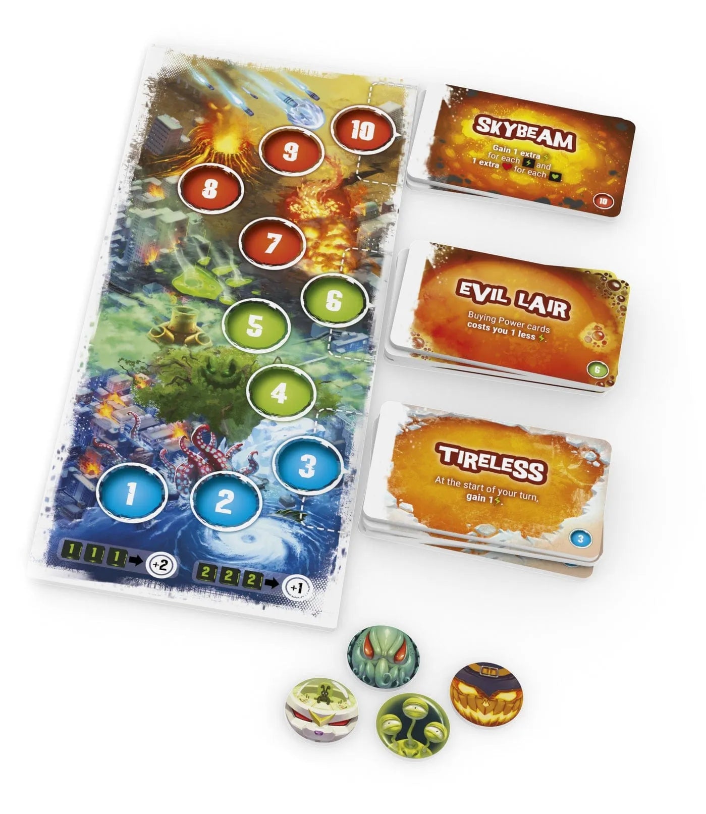 King of Tokyo - Wickedness gauge-Stalo žaidimai-Brain Games LT