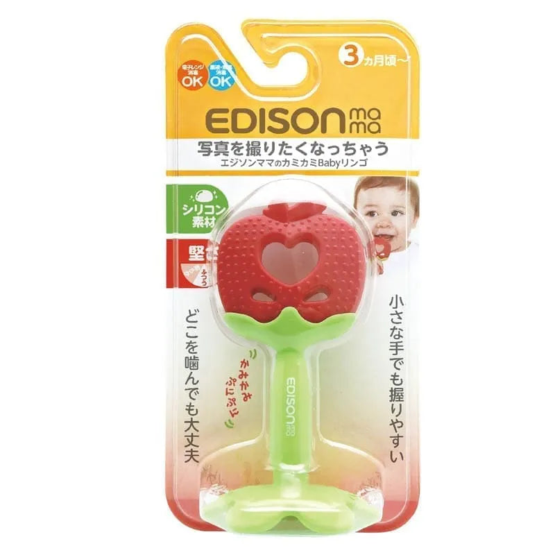Kramtukas kūdikiams EDISONmama Fruit „Obuolys”, nuo 3 mėn.-Kita-Brain Games LT