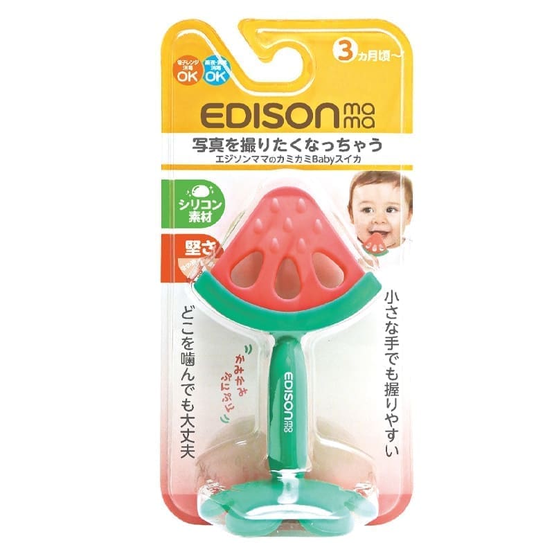 LaQ Kita Kramtukas kūdikiams EDISONmama Fruit „Arbūzas”, nuo 3 mėn.