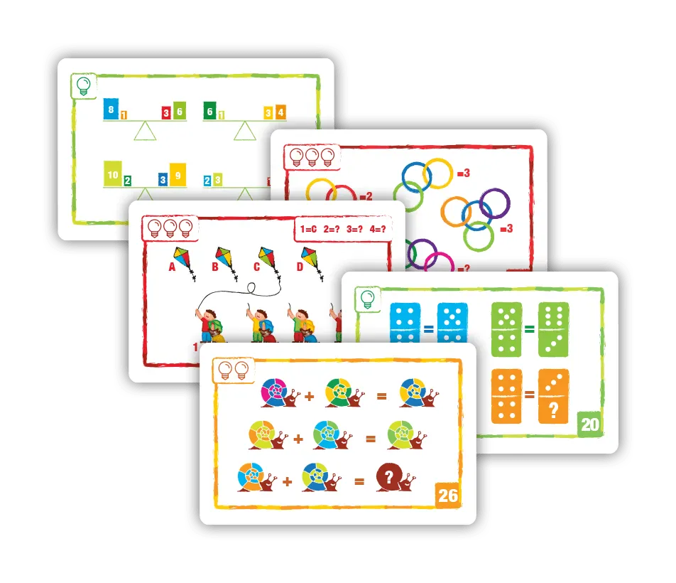 Logic Cards Kids Green-Stalo žaidimai-Brain Games LT