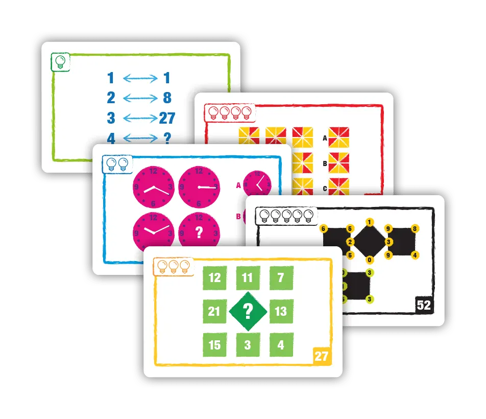 Logic Cards Yellow-Stalo žaidimai-Brain Games LT