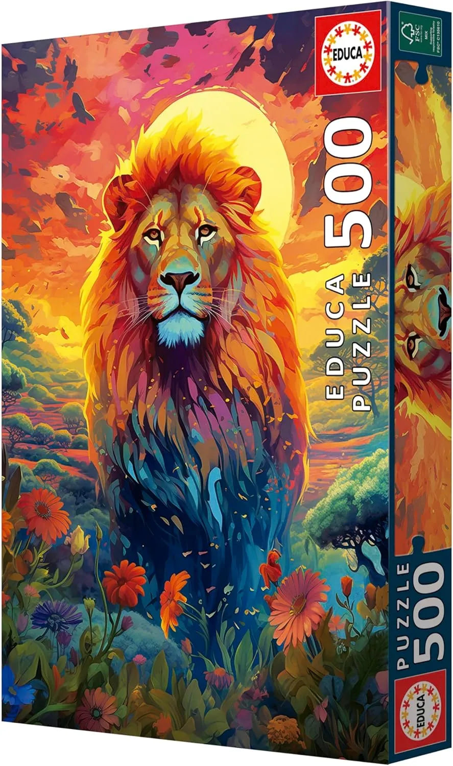 Majestic Look of The Lion, 500-Universalios dėlionės-Brain Games LT