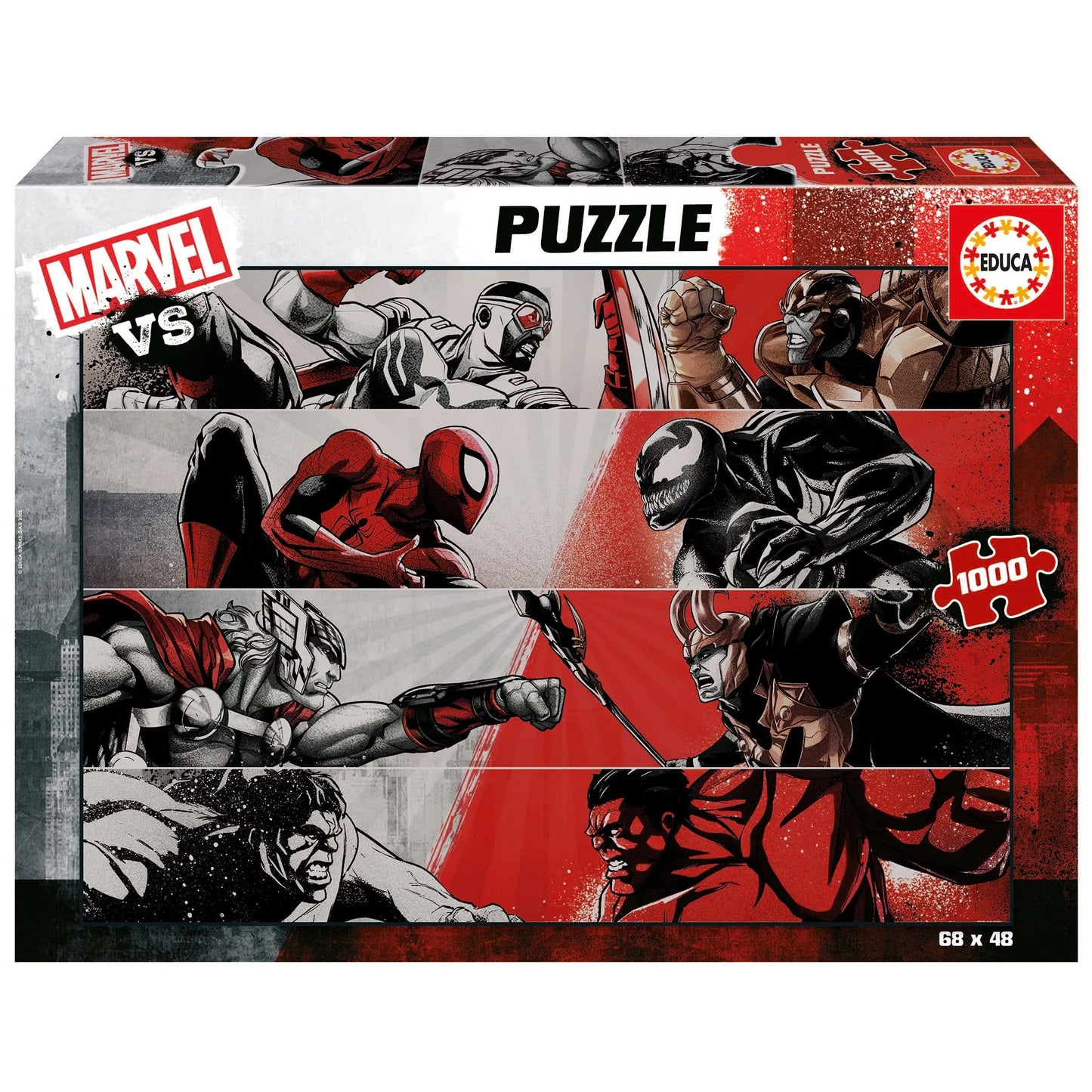 Marvel VS, 1000-Universalios dėlionės-Brain Games LT