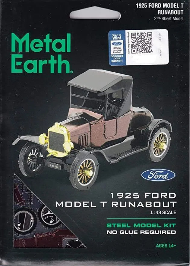 Metal Earth 1925 Ford Model T Runabout-3D Delionės-Brain Games LT