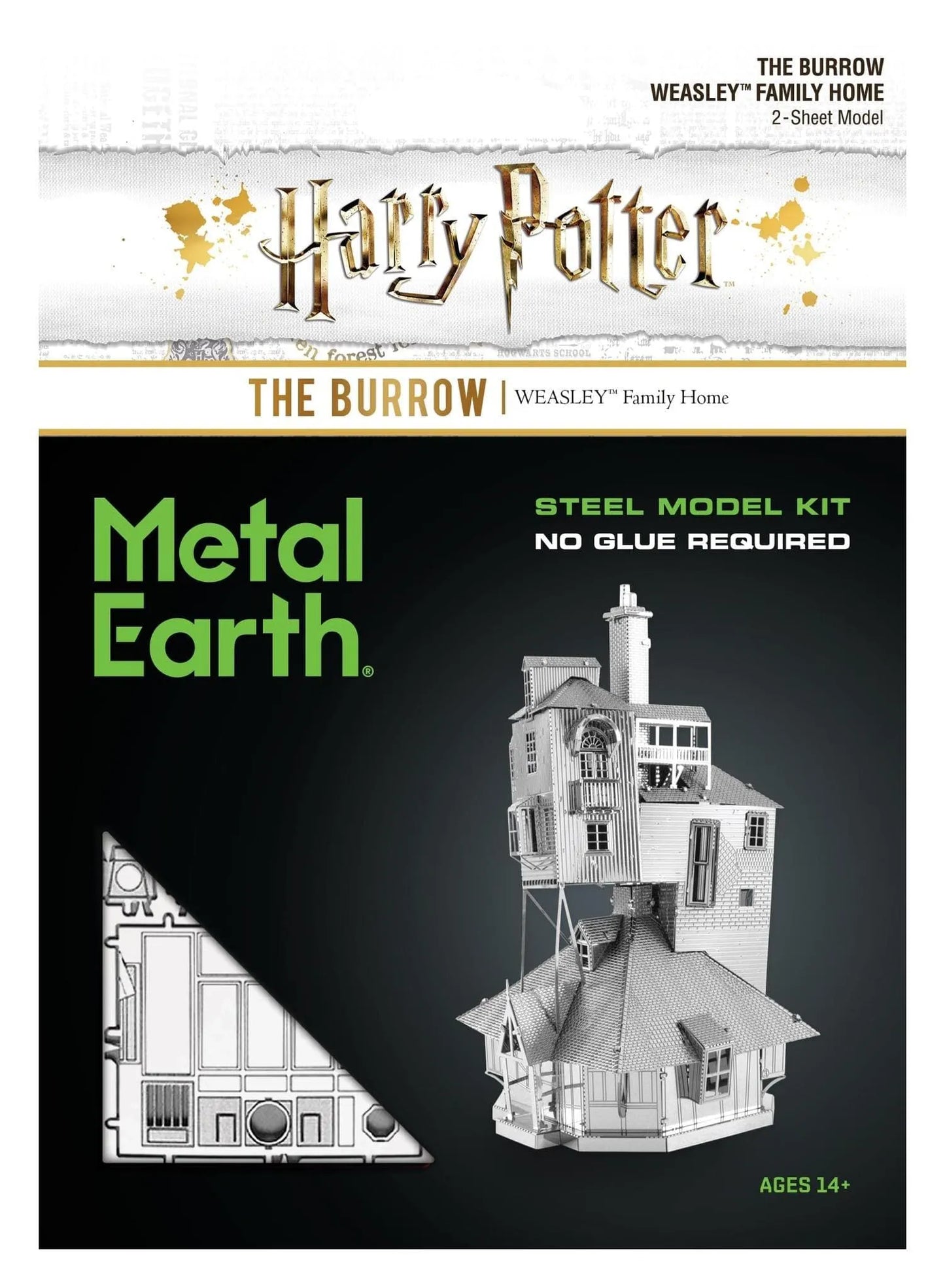 Metal Earth Harry Potter - The Burrow-3D Delionės-Brain Games LT