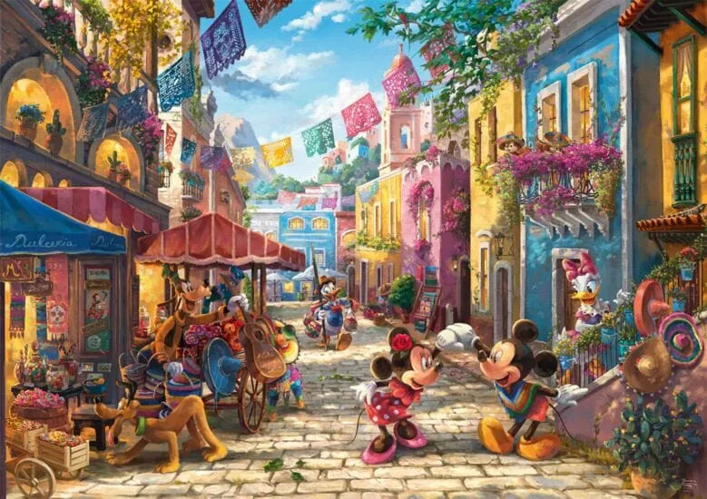 Mickey and Minnie in Mexico, 6000-Universalios dėlionės-Brain Games LT