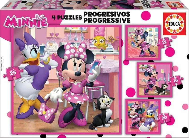 Minnie Happy Helpers, 12, 16, 20, 25-Vaikiškos dėlionės-Brain Games LT