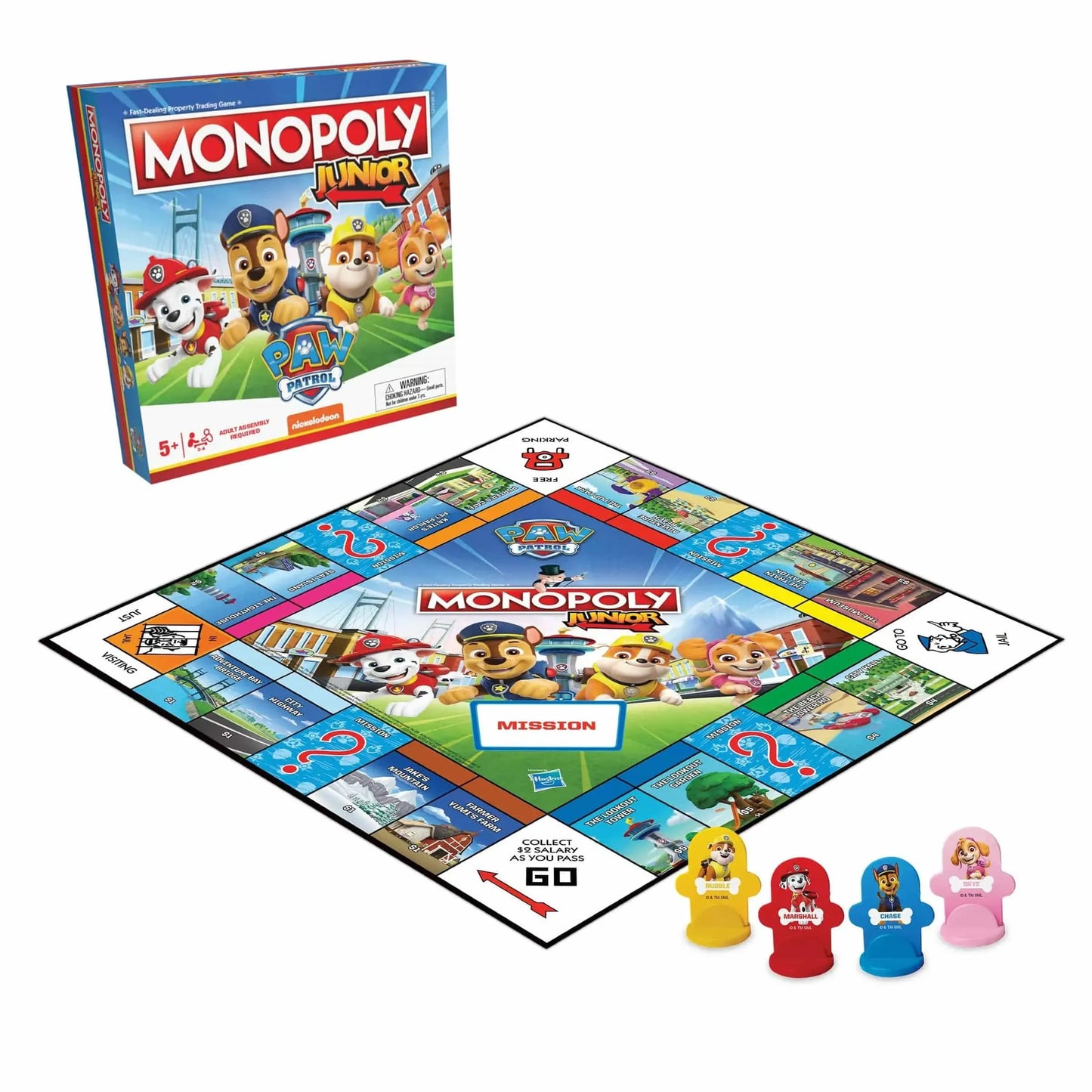 Monopoly Jr Paw Patrol - LT, LV, EE 2025-Stalo žaidimai-Brain Games LT
