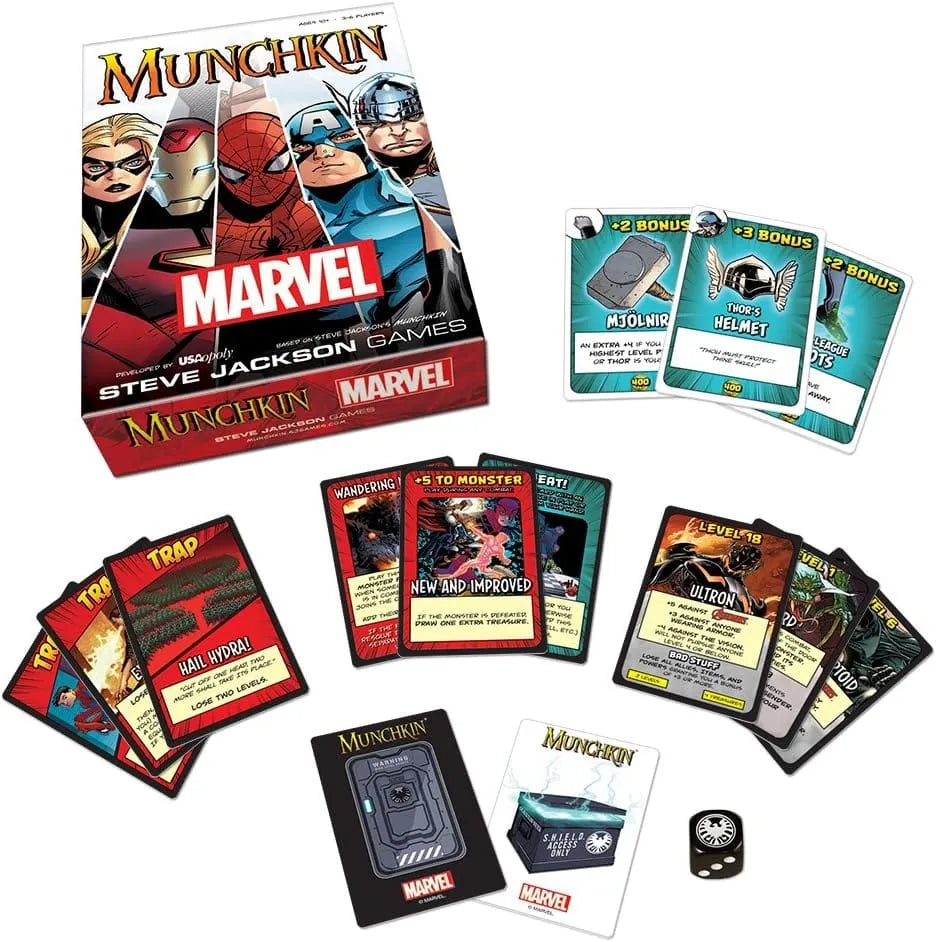 Munchkin: Marvel Ed-Stalo žaidimai-Brain Games LT