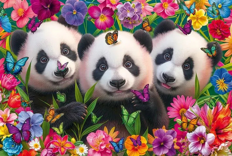 Panda Trio, 200-Vaikiškos dėlionės-Brain Games LT