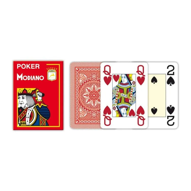 Poker Modiano žaidimų kortos (Raudonos)-Kita-Brain Games LT