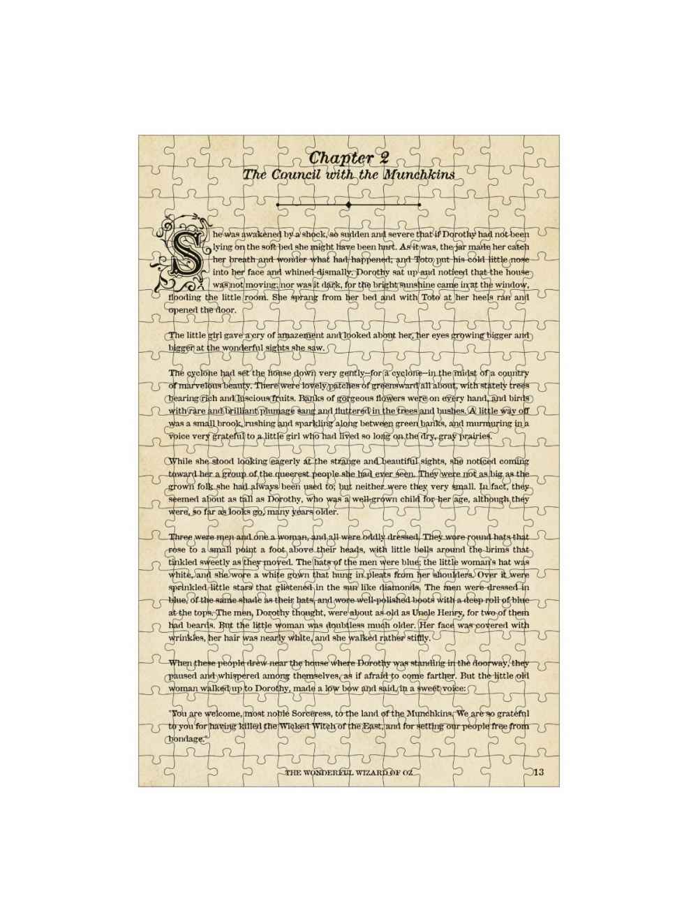 Professor Universalios dėlionės Jigsaw Library: The Wonderful Wizard of Oz