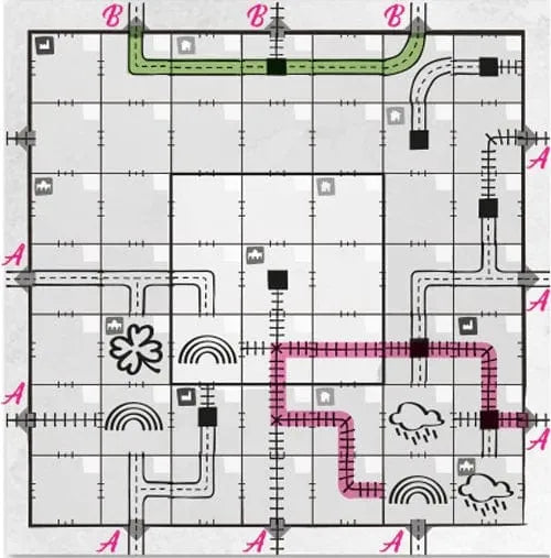 Railroad Ink: Arcade Expansion (papildymas)-Stalo žaidimai-Brain Games LT