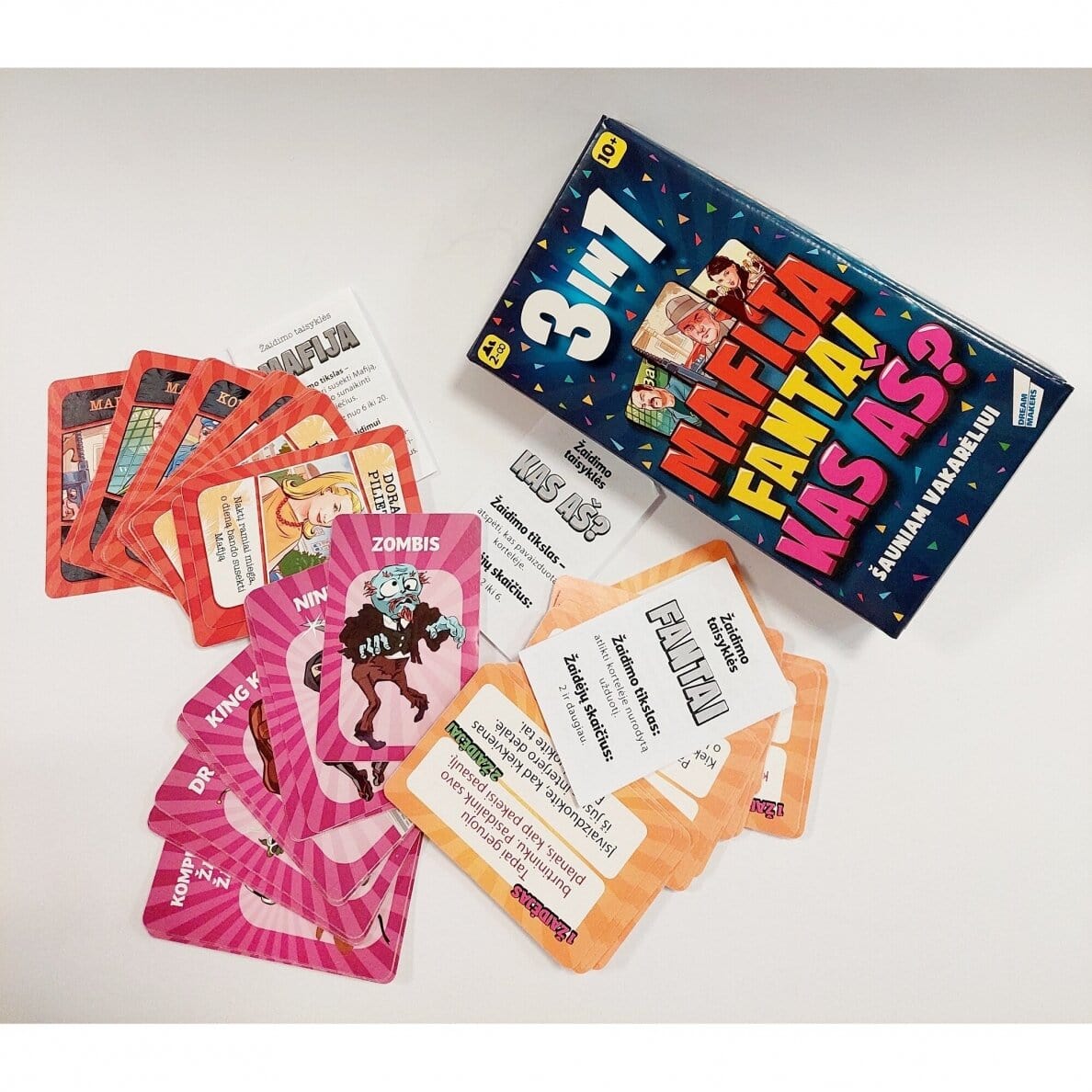 Sanifinas Stalo žaidimai Stalo žaidimų rinkinys šauniam vakarėliui 3 in 1