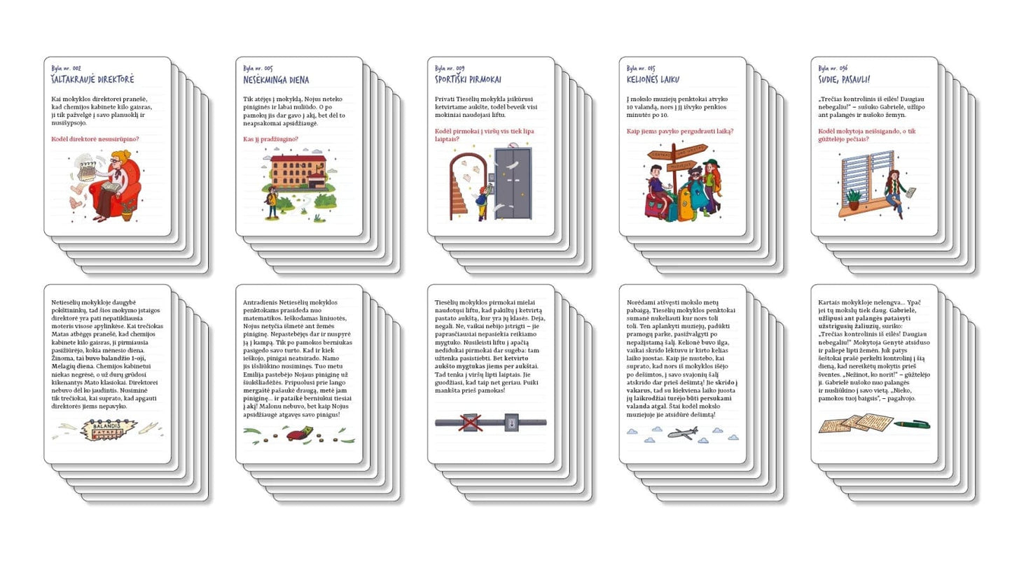 Terra Publica Stalo žaidimai Mokyklos Detektyvai Nr.1. Palikti po pamokų