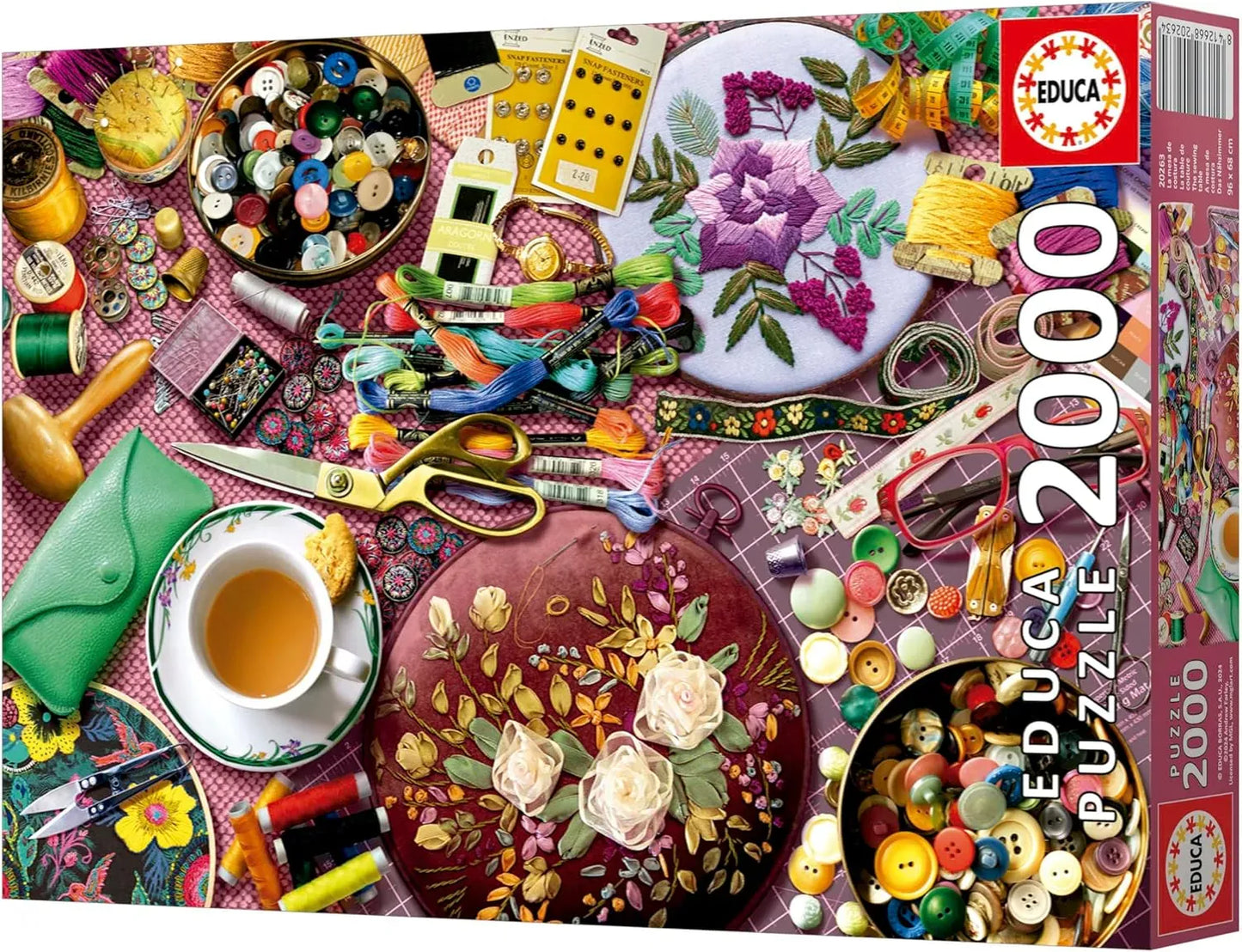 Educa Universalios dėlionės The Sewing Table, 2000
