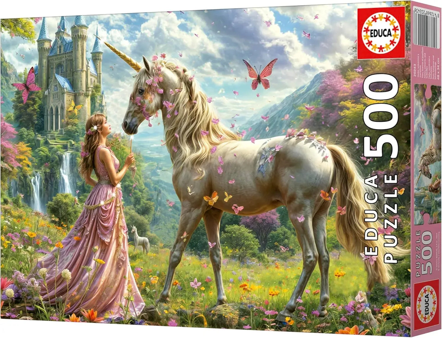 Unicorn Fairies Butterflies, 500-Universalios dėlionės-Brain Games LT