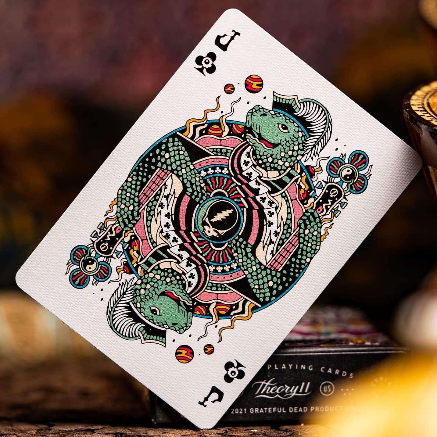 Vikintas Urniežius Klasikiniai žaidimai Theory11 Grateful Dead kortos