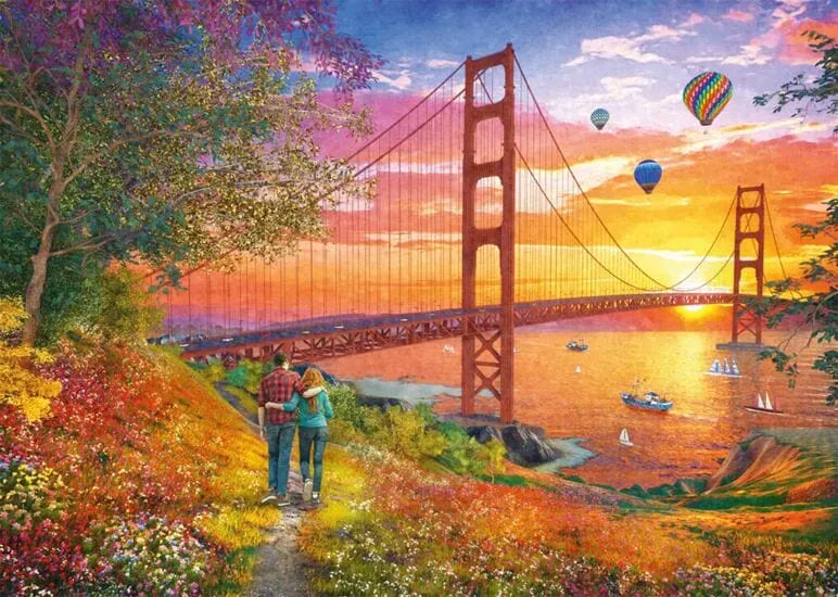 Walking to the Golden Gate Bridge, 2000-Universalios dėlionės-Brain Games LT