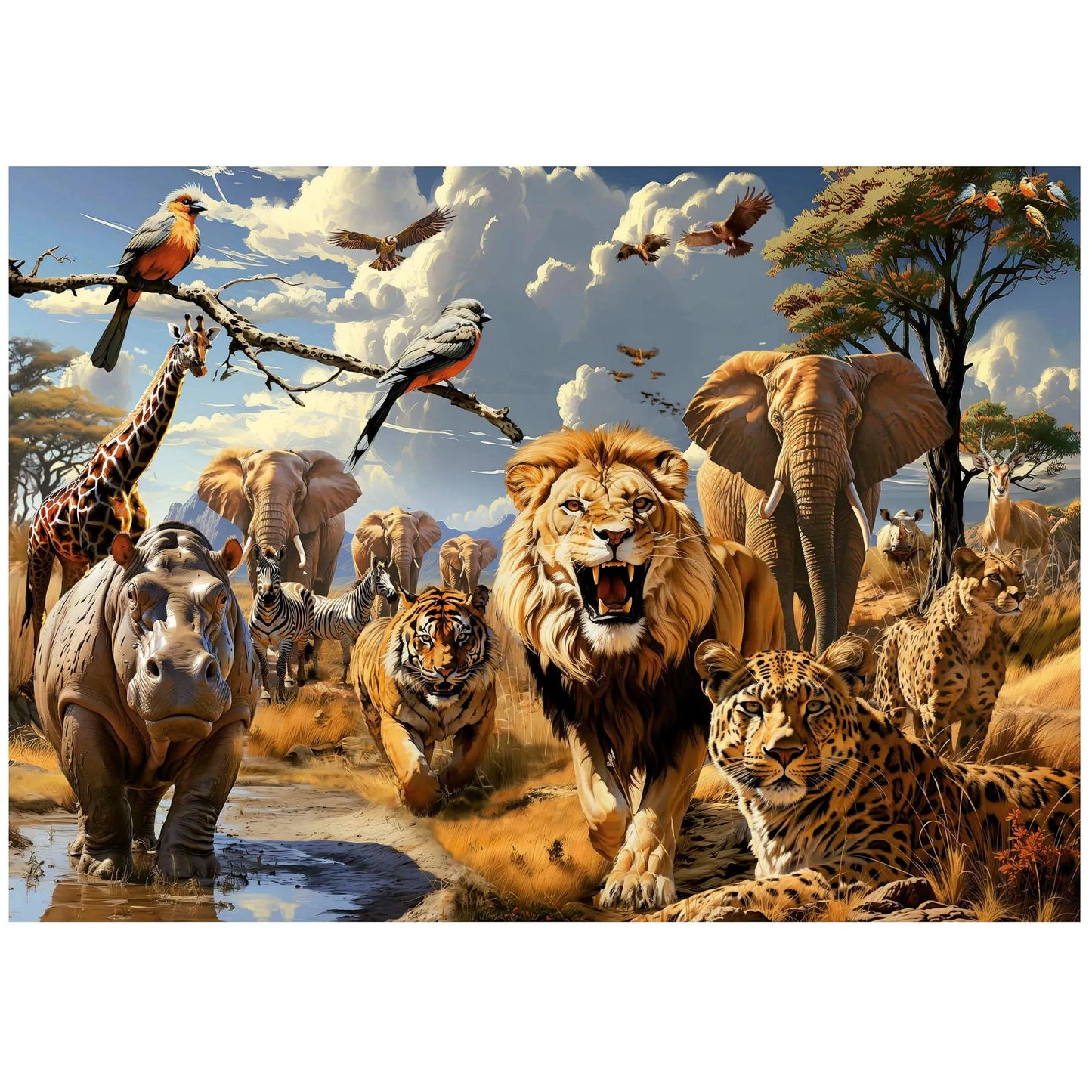Wild Animals, 1000-Universalios dėlionės-Brain Games LT